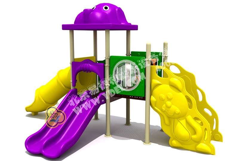 社區兒童組合滑梯設備八