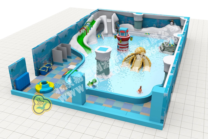 兒童游樂場室內漂流滑道設備